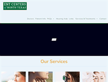 Tablet Screenshot of entcenters.com